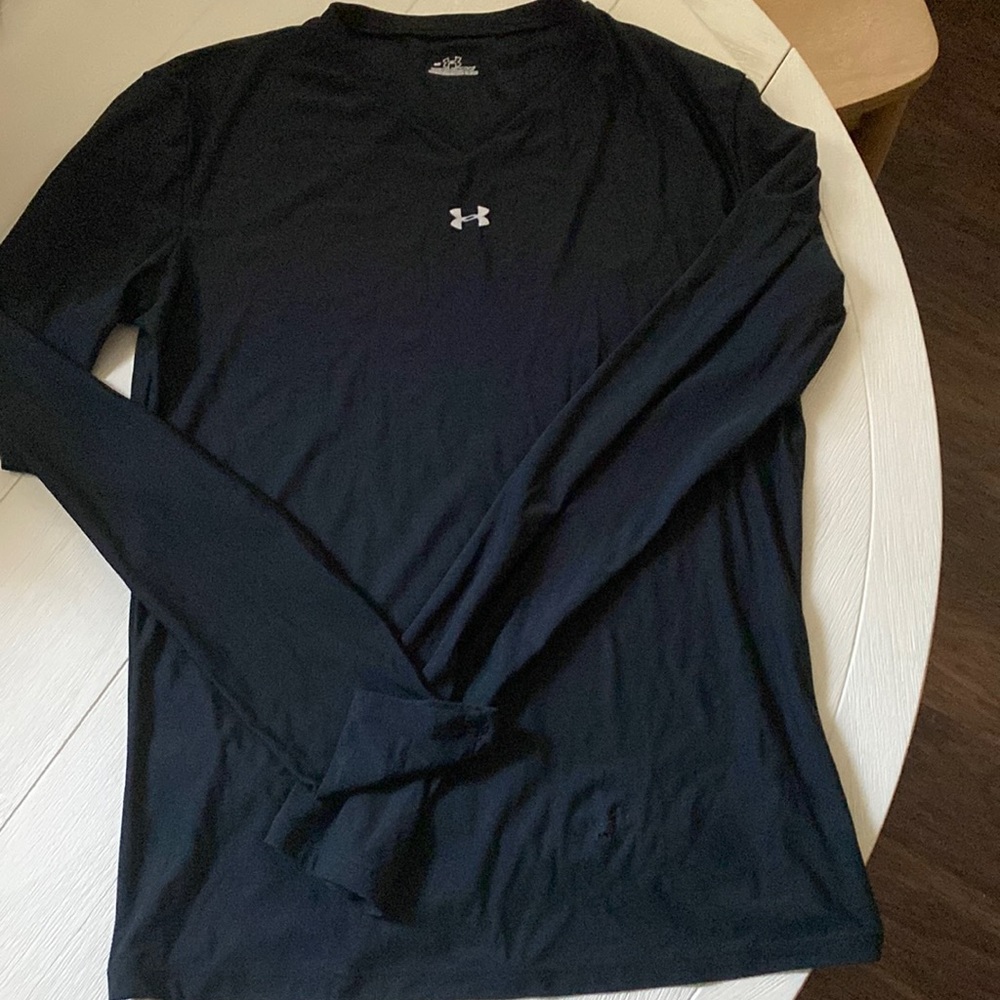 under armor boys cold gear long sleeve with v neck. Size large